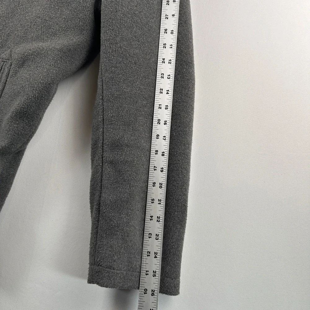 Columbia Double Breasted Peacoat‎ Jacket Mens Medium L Gray Fleece Heavyweight